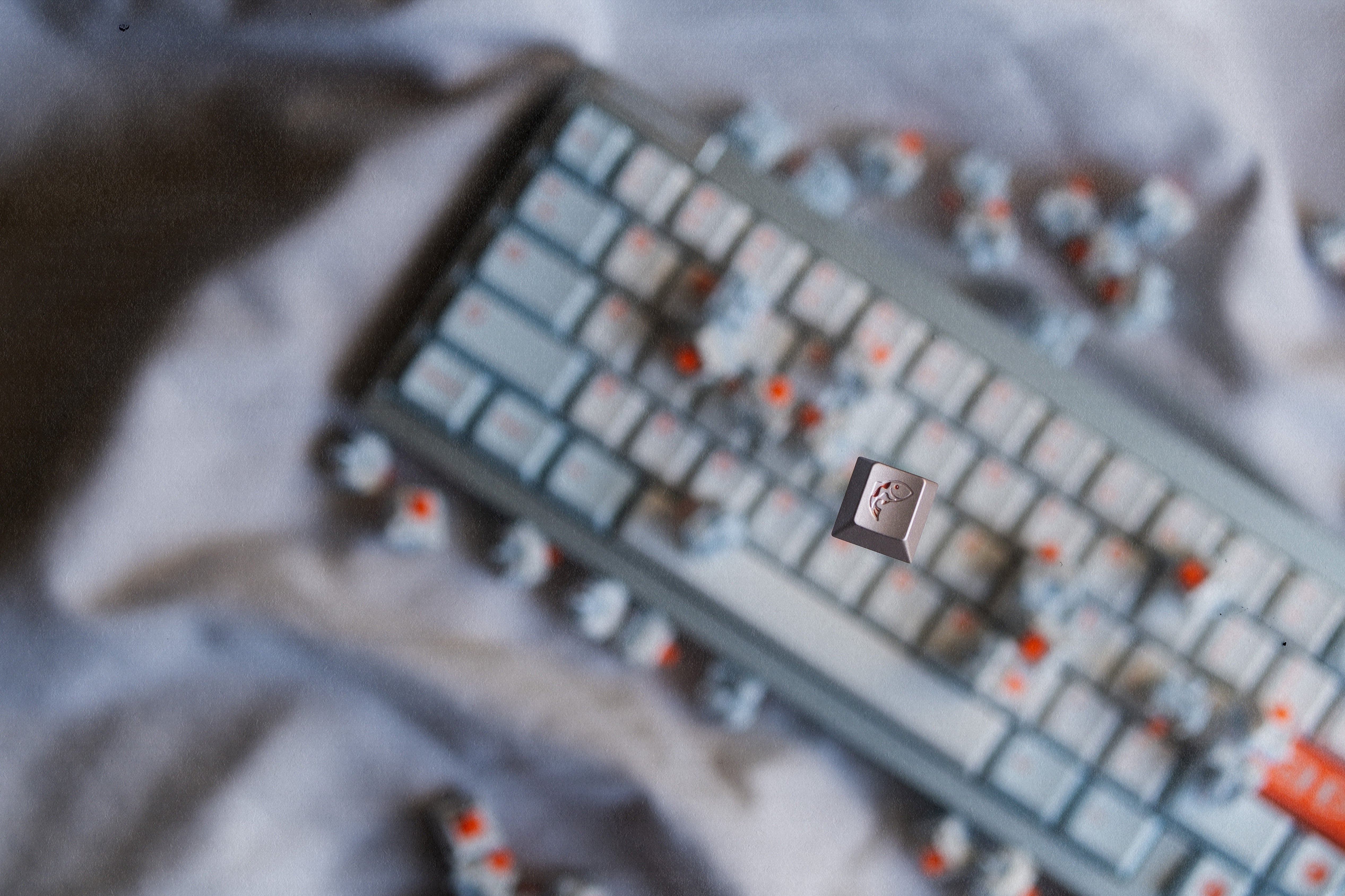 PRE-ORDER GOMASTER SALMON REBORN PBT DYE-SUBLIMATION KEYCAP SET