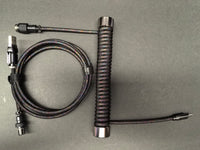 8KHz USB-C Braided Aviator Keyboard Cable — Iridescent, 340g Stainless Counterweight Bar