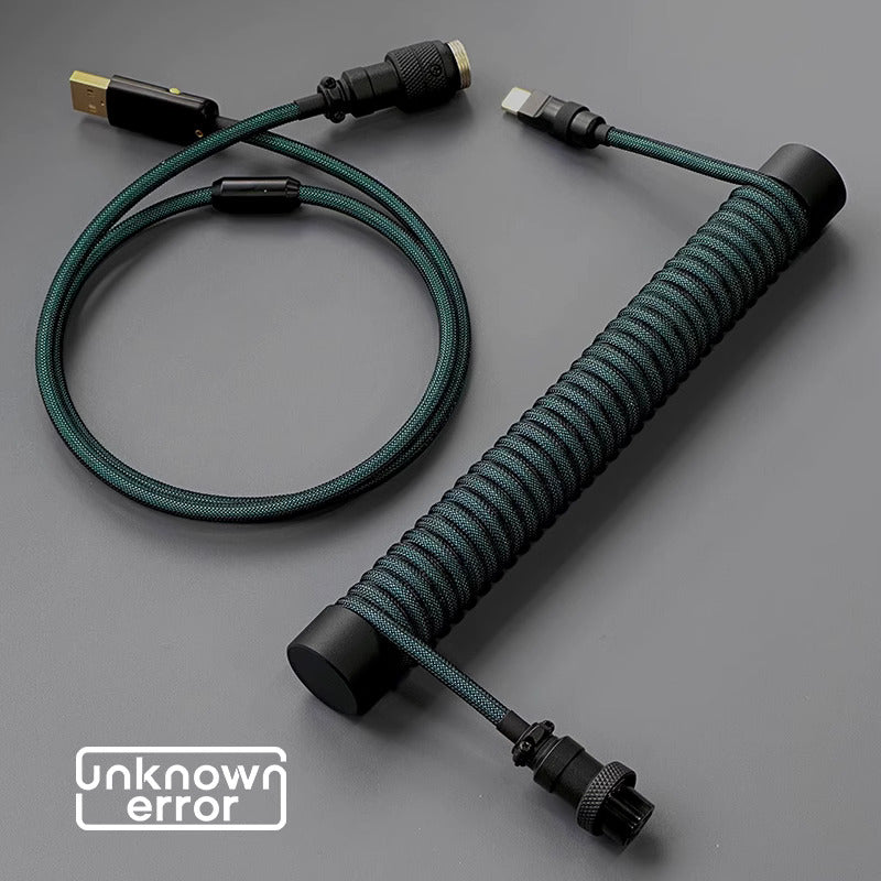 UNKNOWN ERROR COILED ARTISAN CABLE-DARK GREEN