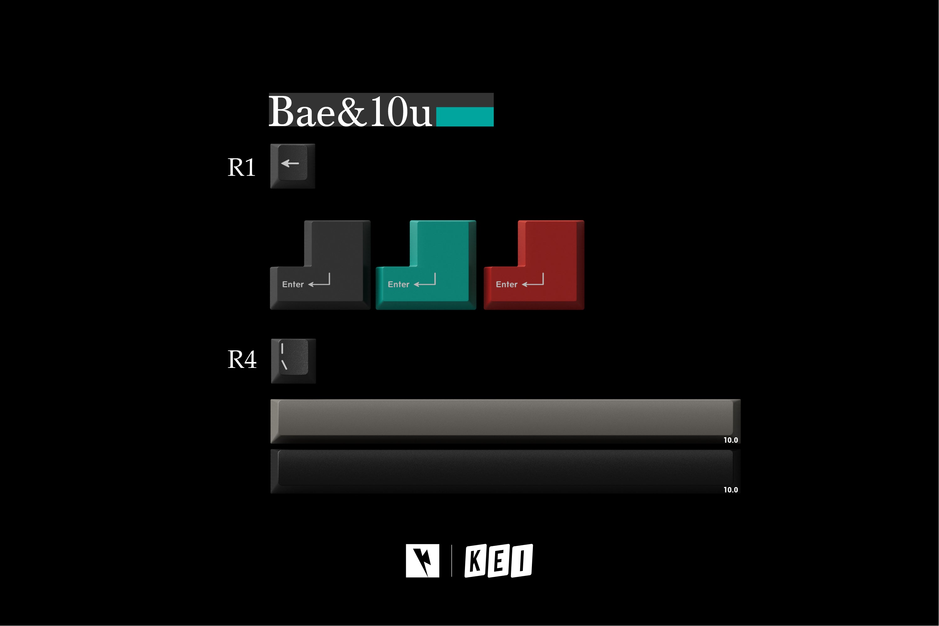 KEYKOBO DOLCH ABS TRIPLE-SHOT KEYCAP SET INSTOCK – UniKeys