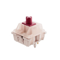 LUBED, FILMED, AND SPRING SWAPPED CHERRY PETAL LIGHT TACTILE SWITCH (10PCS)