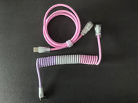 8KHz EVA Braided Aviator Keyboard Cable — Rainbow, 3m Flex