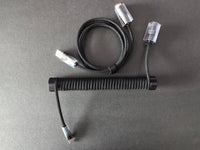 8KHz EVA Braided Aviator Keyboard Cable — Classic Black, 17cm Black Aluminum Counterweight Bar