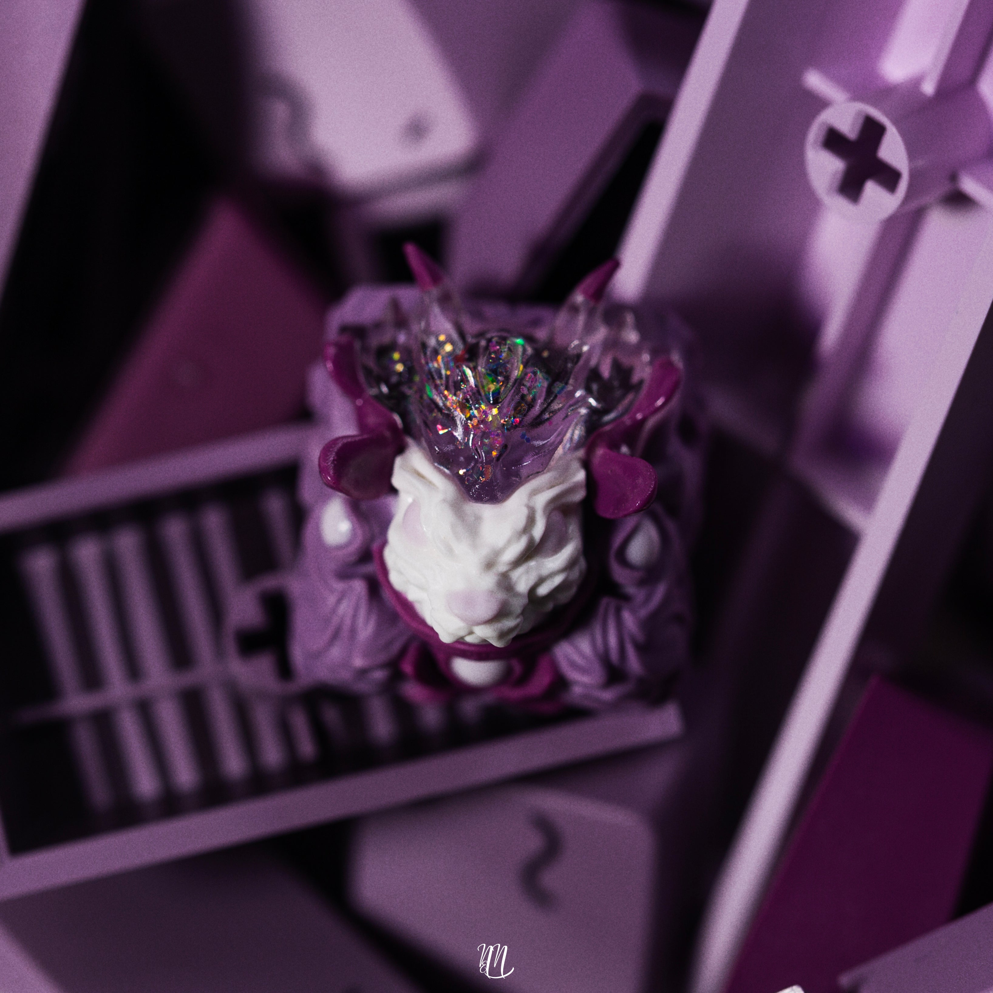 MOO·OON×Keykobo Bloom Resin Artisan Keycaps - Thumbnail 2