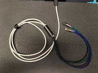 8KHz RGB Glow 1-to-2 Keyboard Cable — Speckled White Copper