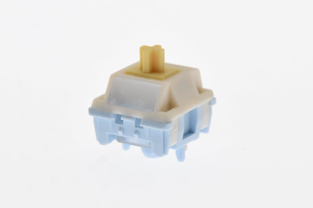 HMX Cream Tea Light Tactile Switch, front view