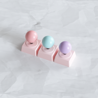 80 RETROS METAL ARTISAN KEYCAP