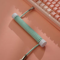 8K Braided Keyboard Cable with Counterweight Rod – Tiffany Green