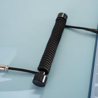 8K Braided Keyboard Cable with Counterweight Rod – Midnight Black