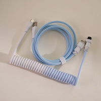 8K EVA Fishnet Keyboard Cable – Blue and White