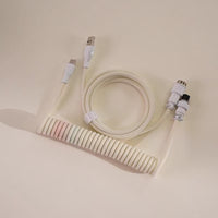8K EVA Fishnet Keyboard Cable – Pastel White