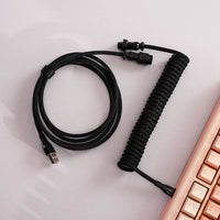 8K EVA Fishnet Keyboard Cable with Counterweight Rod – Black