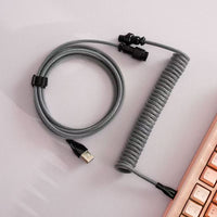 8K EVA Fishnet Keyboard Cable with Counterweight Rod – Gray