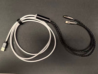 8K Iridescent Black Two-in-One Single-Crystal Copper Keyboard Cable