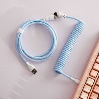 D27 Detachable Aviation Keyboard Cable – Blue
