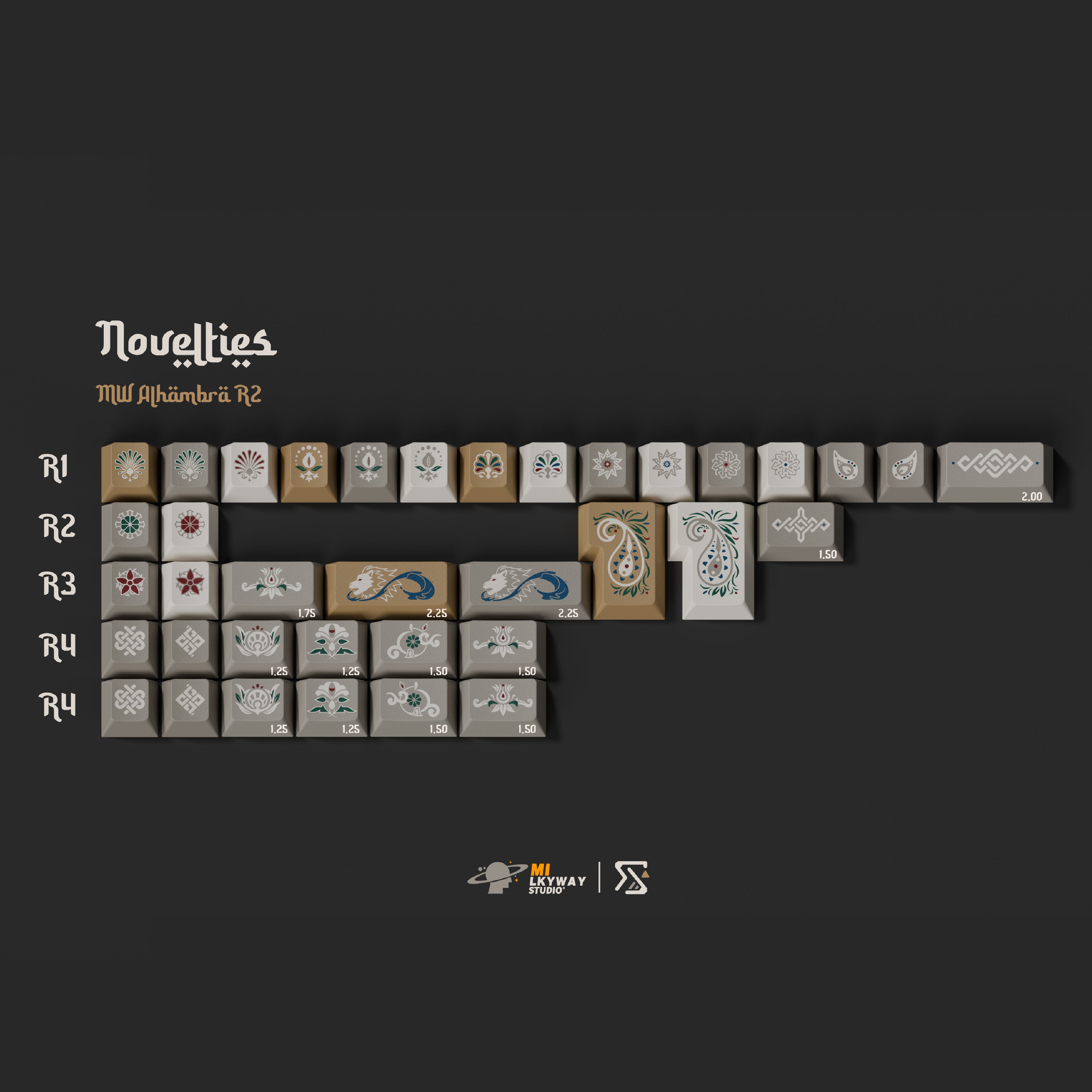 MW ALHAMBRA PBT DOUBLE-SHOT KEYCAP SET R2 - Thumbnail 5