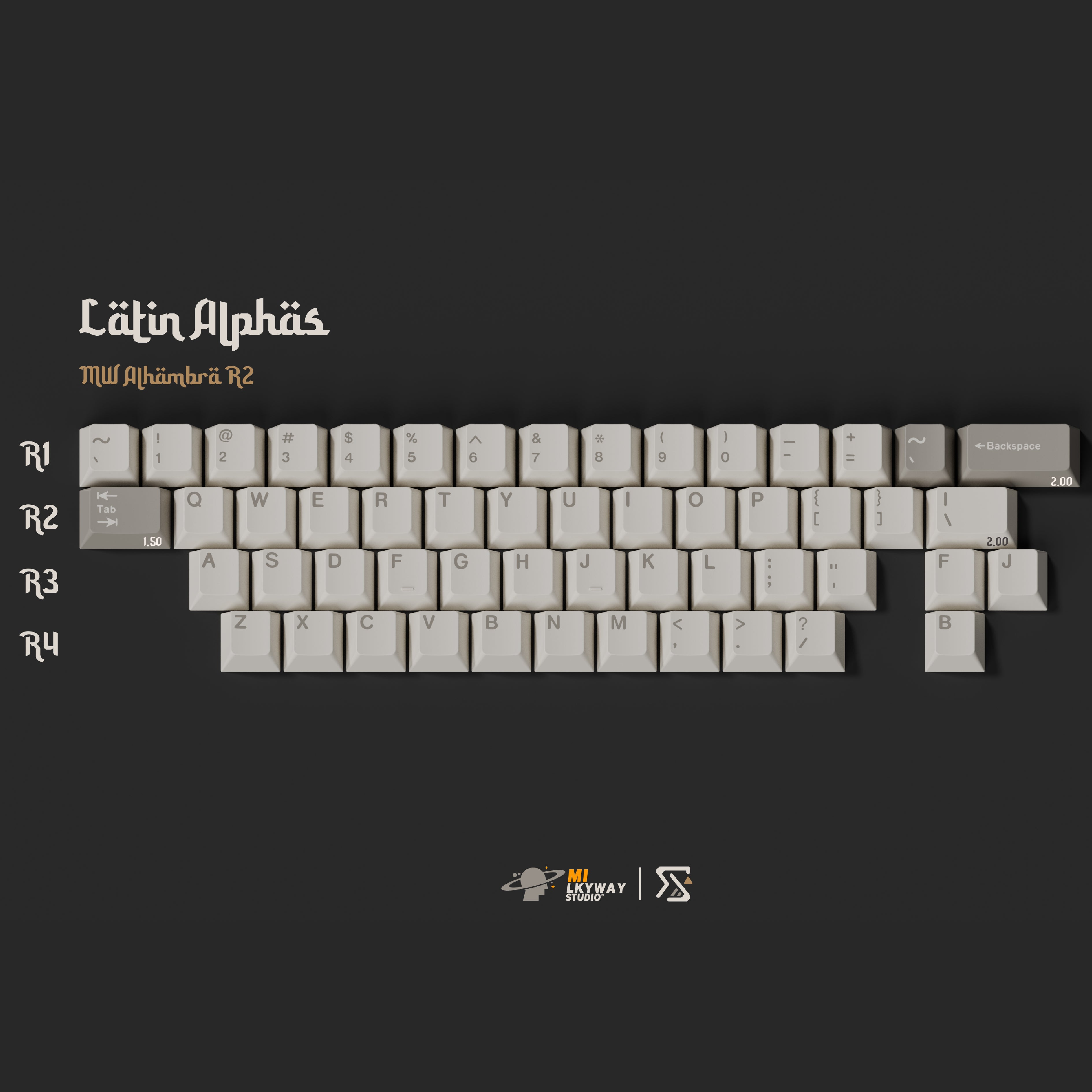 キーボード MW Alhambra R2 MW ALHAMBRA PBT DOUBLE-SHOT KEYCAP SET R2 – UniKeys