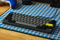 Lesley 60 Dark Gray keyboard front view