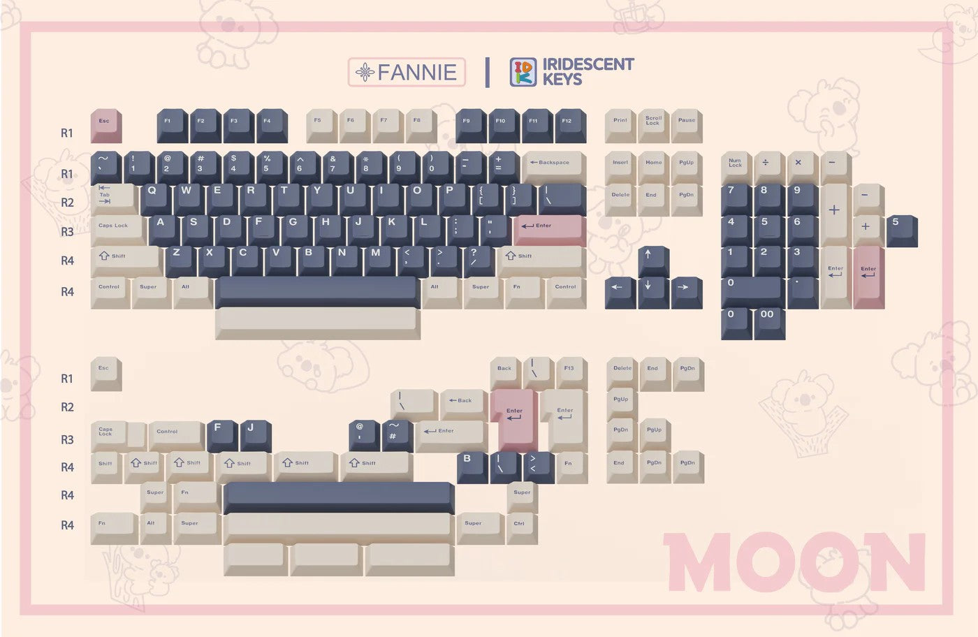 IDK Koala PBT Dye-Sublimation Keycap - Add a Cute and Durable