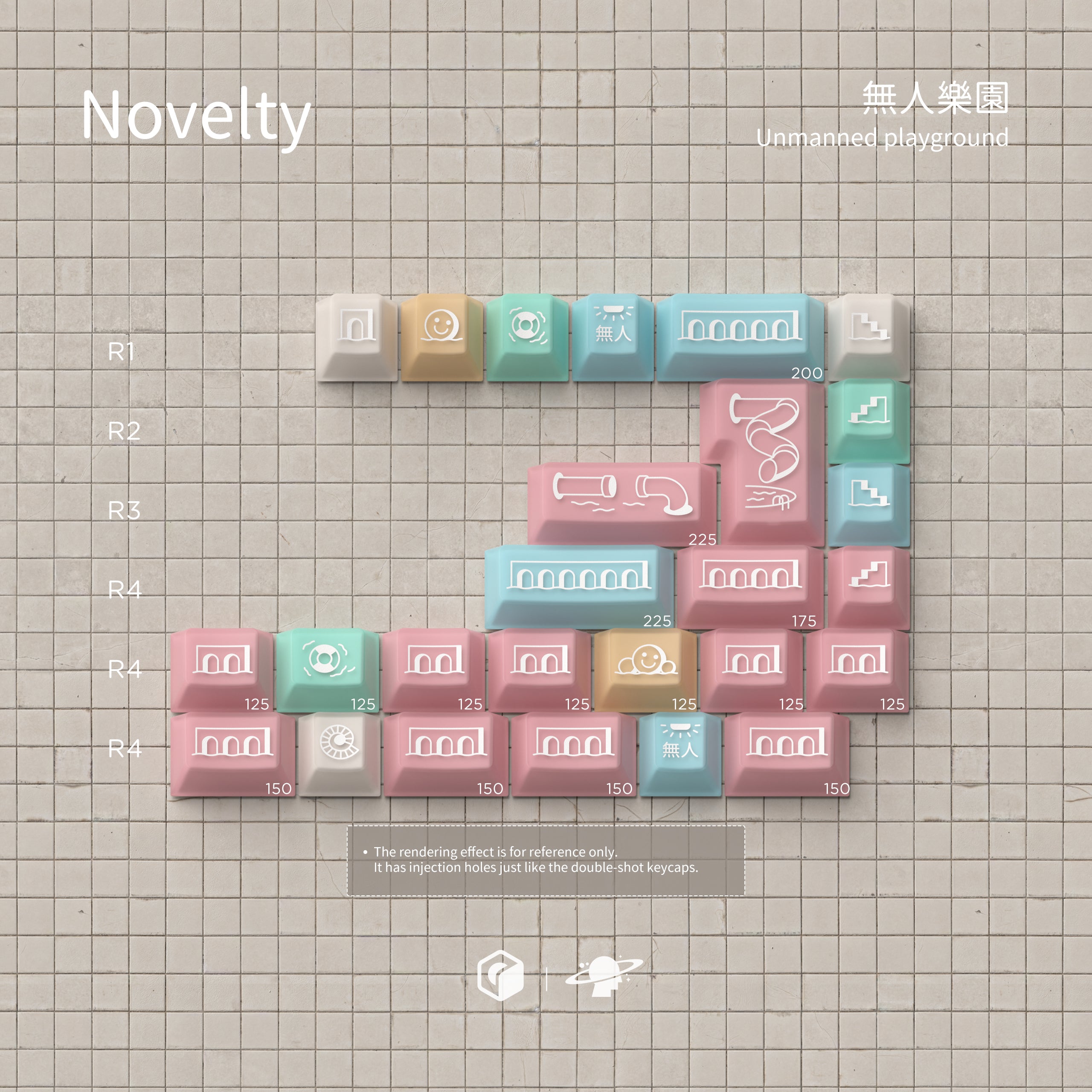 MW UNMANNED PLAYGROUND 無人樂園 PBT DOUBLE-SHOT KEYCAP SET – UniKeys