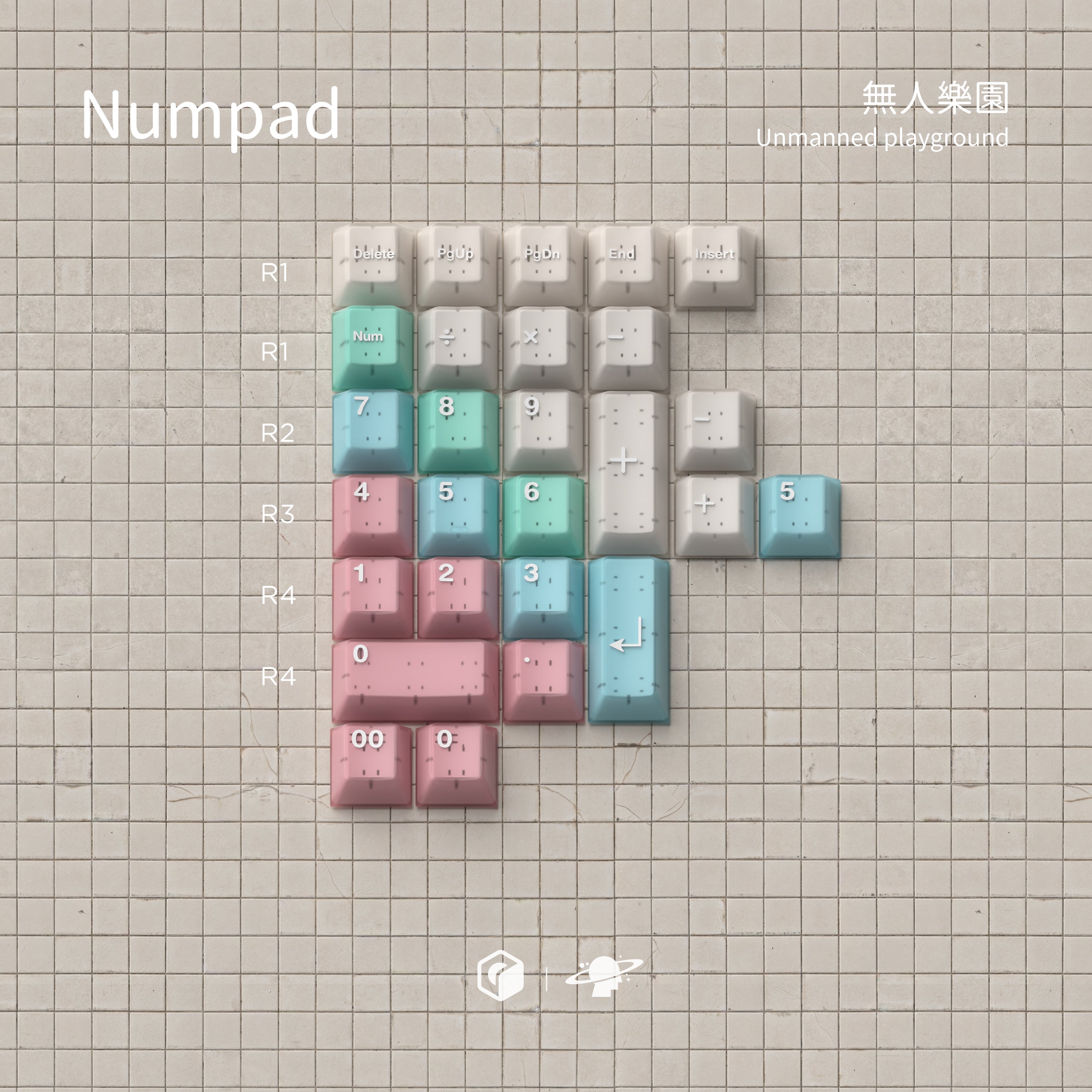 MW UNMANNED PLAYGROUND 無人樂園 PBT DOUBLE-SHOT KEYCAP SET – UniKeys