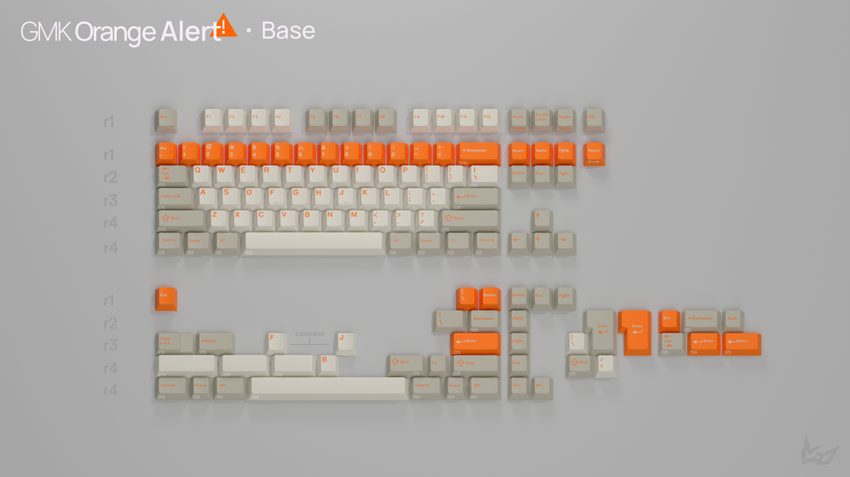 GMK Orange Alert Base kit