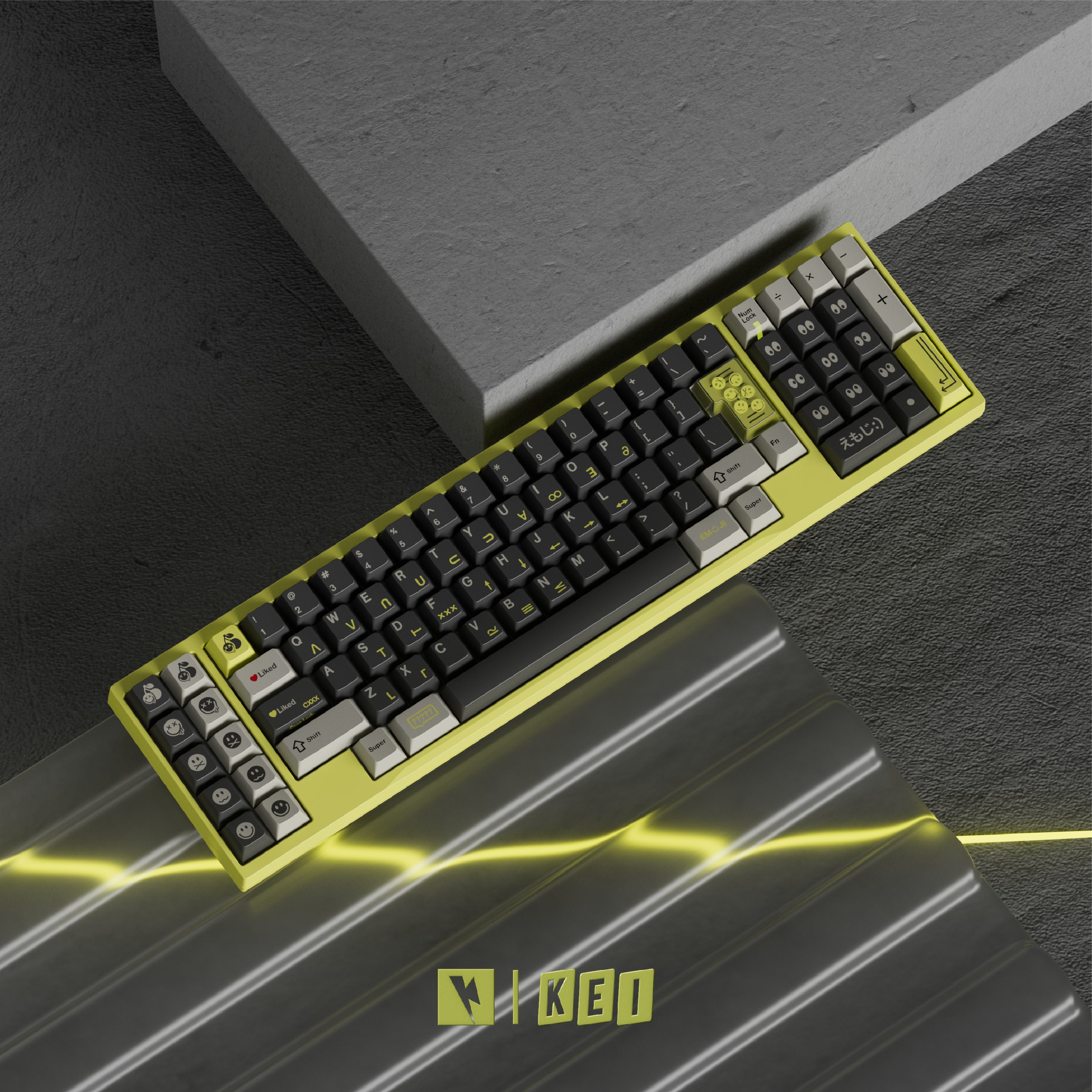 KeyKoBo Keycaps (KKB) – Premium ABS Double Shot Mechanical Keyboard ...