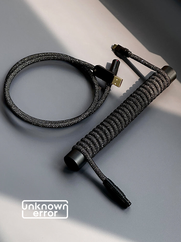 UNKNOWN ERROR COILED ARTISAN CABLE-STARRY BLACK