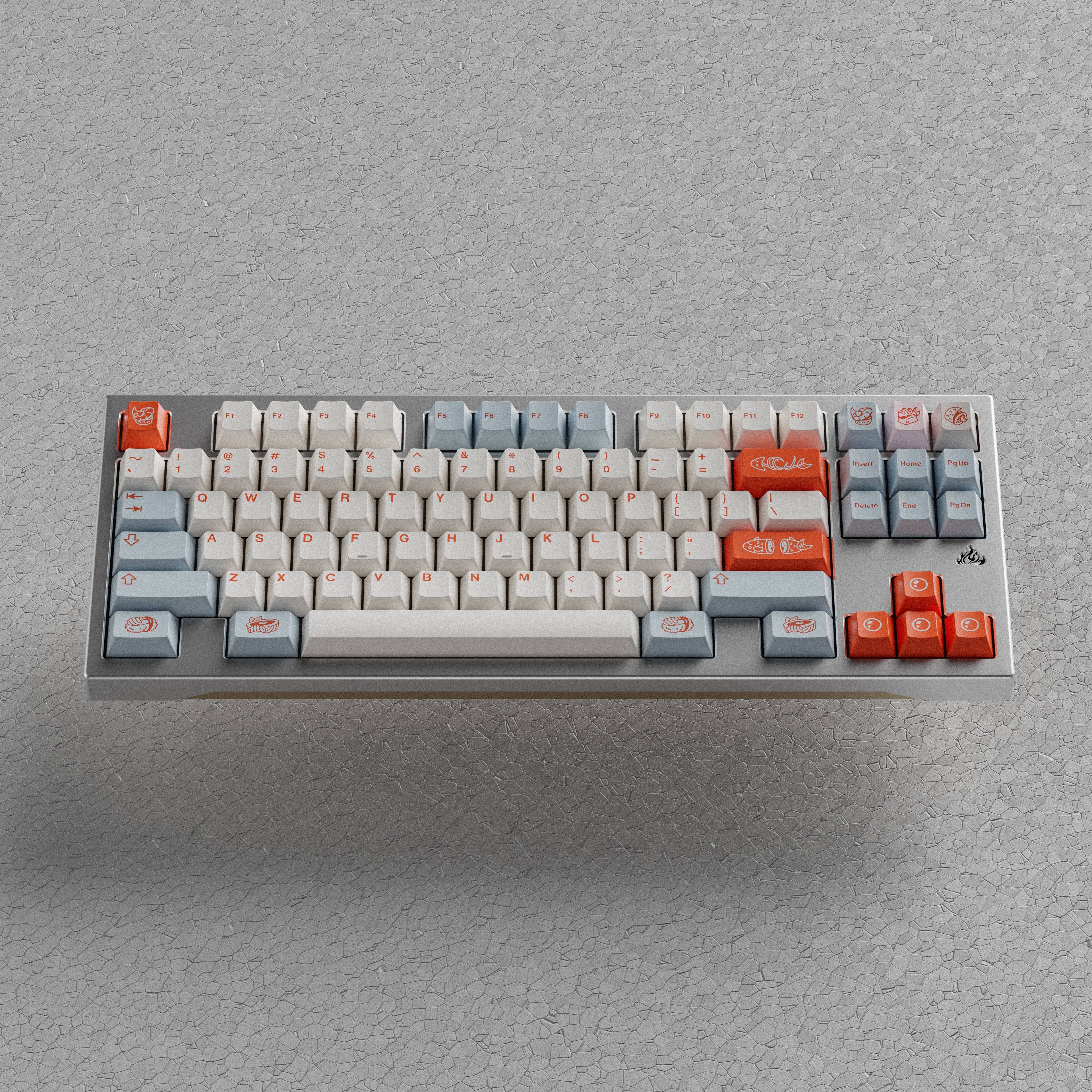 PRE-ORDER GOMASTER SALMON REBORN PBT DYE-SUBLIMATION KEYCAP SET