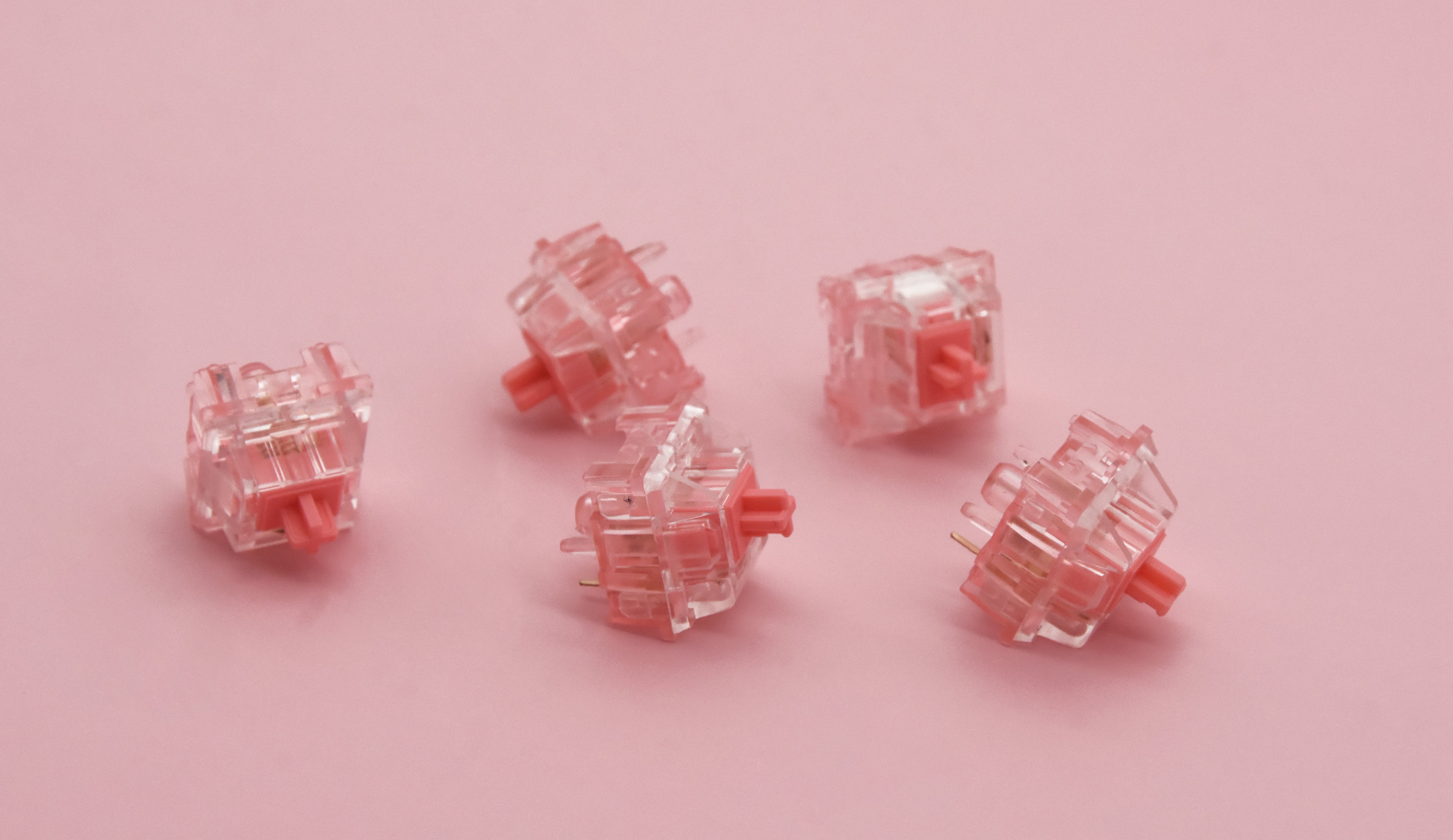 KTT STRAWBERRY LINEAR SWITCH HAND LUBED EDITION (10PCS)
